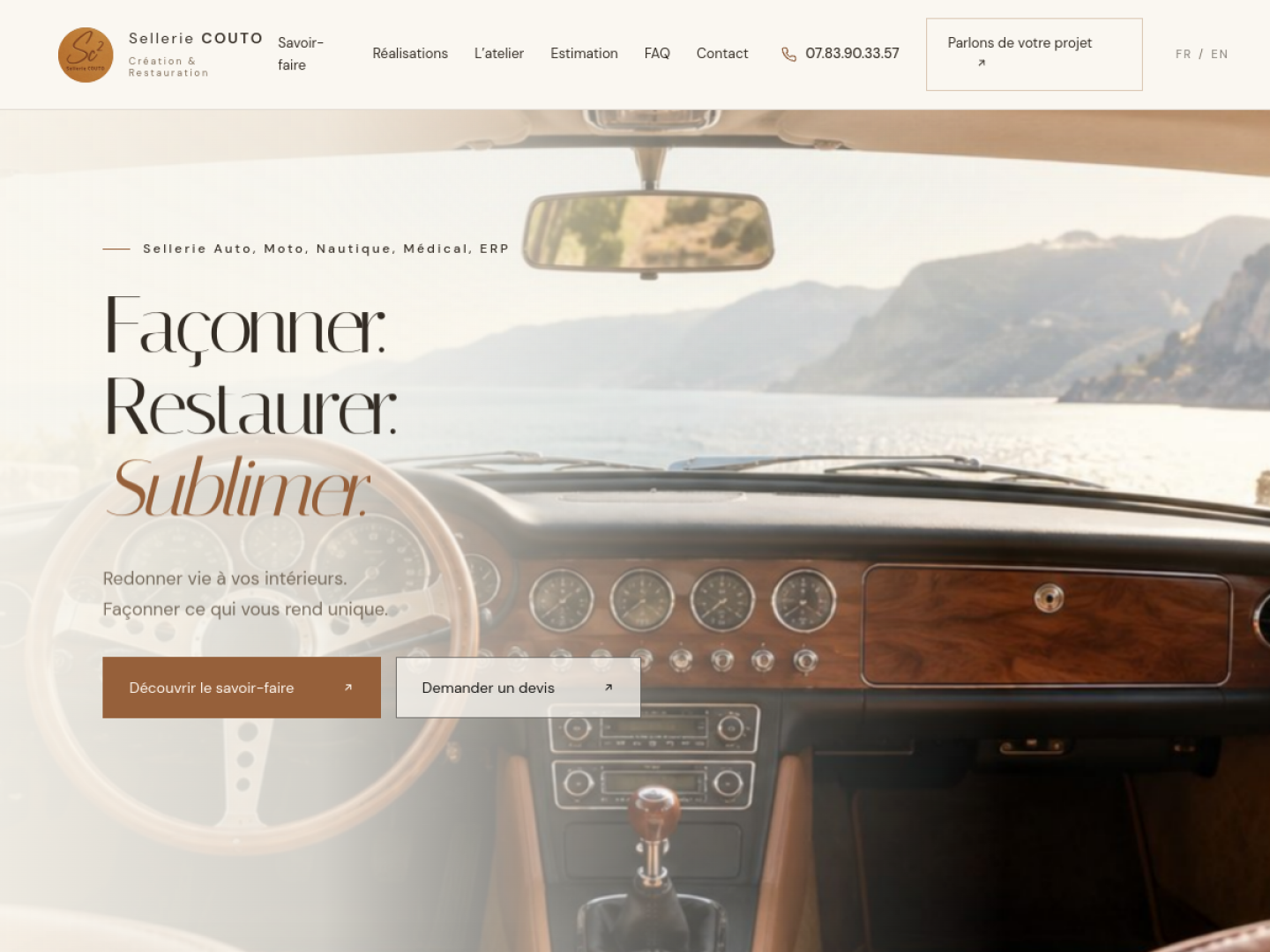 Sellerie Couto sur ordinateur